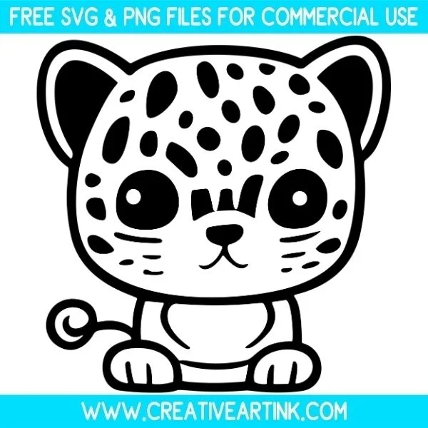 Cute Cheetah Free SVG & PNG Images Download