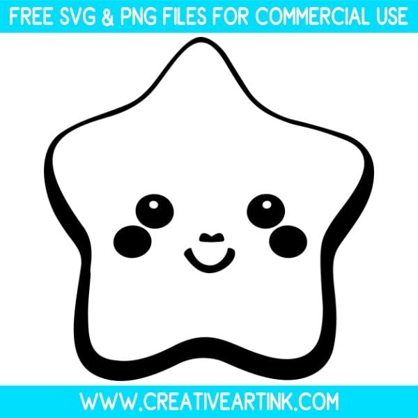 Cute Star Free SVG & PNG Clipart Images Download