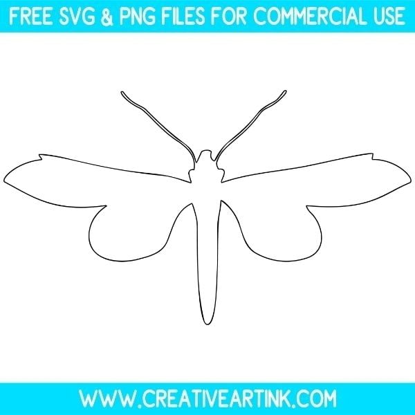 Dragonfly Template SVG & PNG Images Free Download