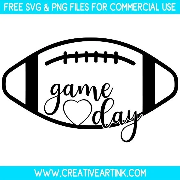 Game Day Football Free SVG & PNG Images Download