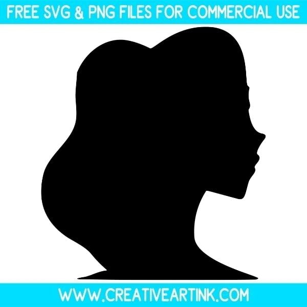 Girl Head Free SVG & PNG Images Download