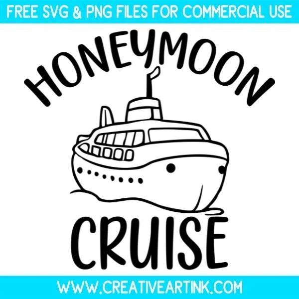 Honeymoon Cruise Free SVG & PNG Images Download
