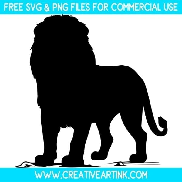 Lion Silhouette Free SVG & PNG Images Download