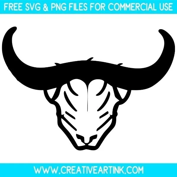 Longhorn Skull Free SVG & PNG Images Download