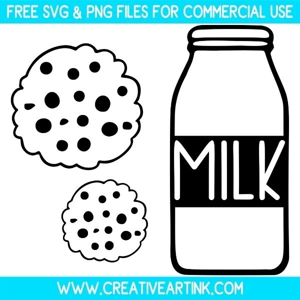 Milk And Cookies Free SVG & PNG Clipart Images Download