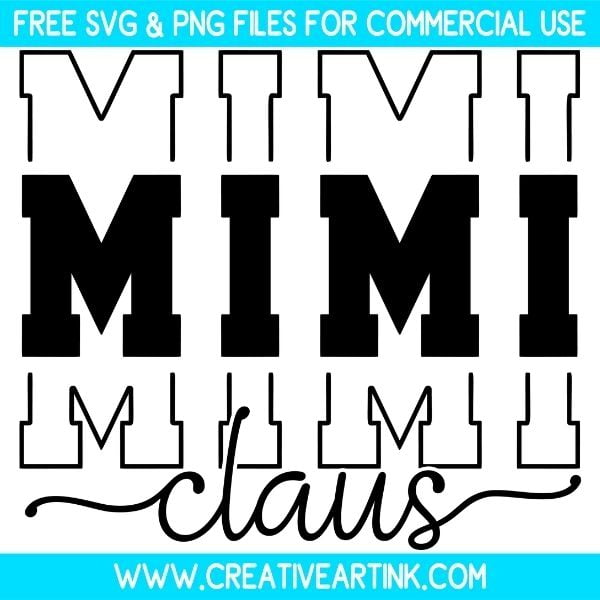 Mimi Claus Free SVG & PNG Images Download