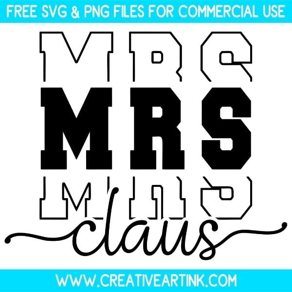 Mrs Claus Free SVG & PNG Images Download