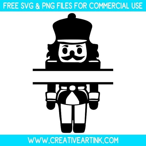 Nutcracker Split Monogram Free SVG & PNG Images Download