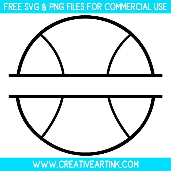 Tennis Ball Split Monogram Free SVG & PNG Images Download
