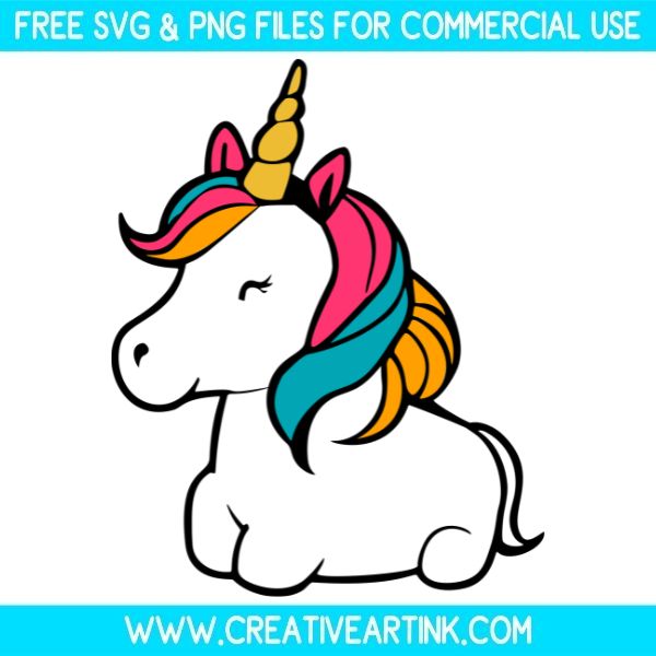 Unicorn Clipart Free SVG & PNG Images Download