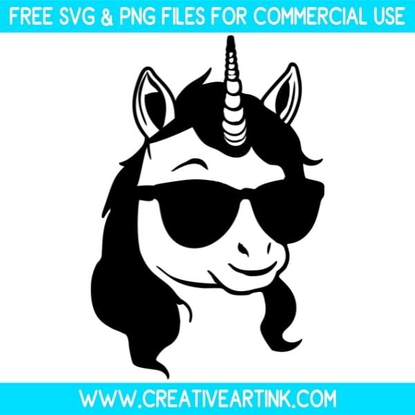 Unicorn Face Free SVG & PNG Images Download