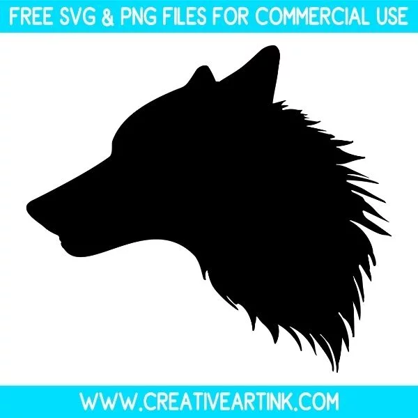 Wolf Head Silhouette SVG & PNG Images Free Download