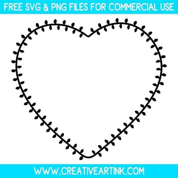 Decorative Heart Free SVG & PNG Cut Files Download