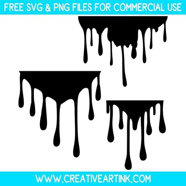 Dripping Borders Free SVG & PNG Clipart Images Download