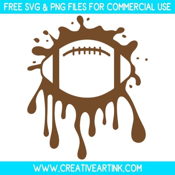 Football Splatter Free SVG & PNG Clipart Images Download