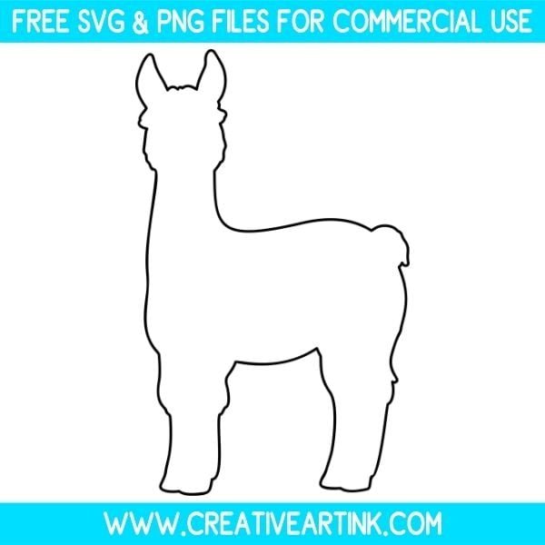 Llama Template SVG - Free SVG | Creativeartink