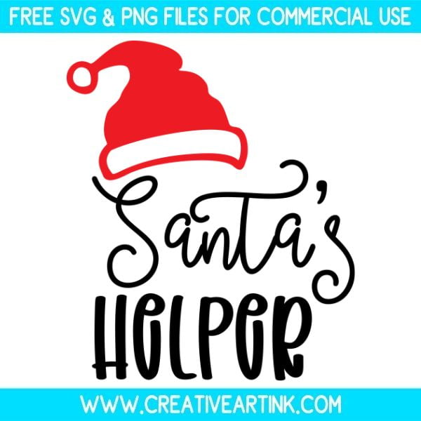 Santa's Helper Free SVG & PNG Images Download