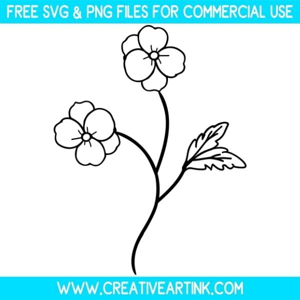 Violet February Birth Flower Free SVG & PNG Clipart Images Download