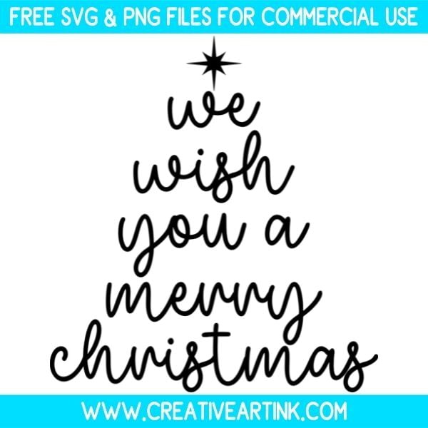 We Wish You A Merry Christmas Free SVG & PNG Images Download