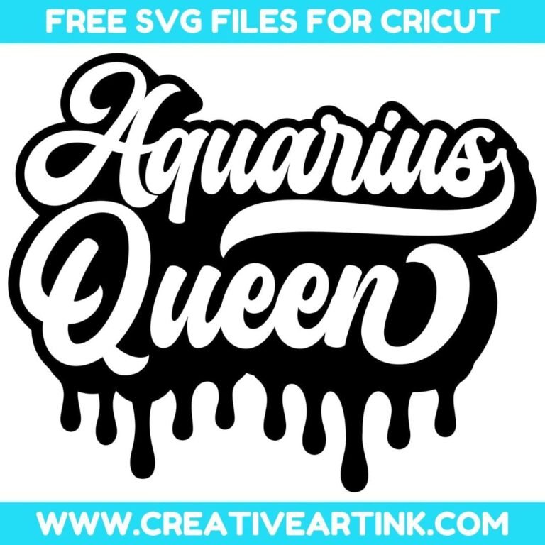Aquarius Queen SVG cut file for cricut