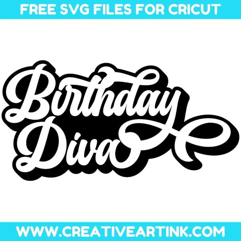 Birthday Diva SVG cut file for cricut