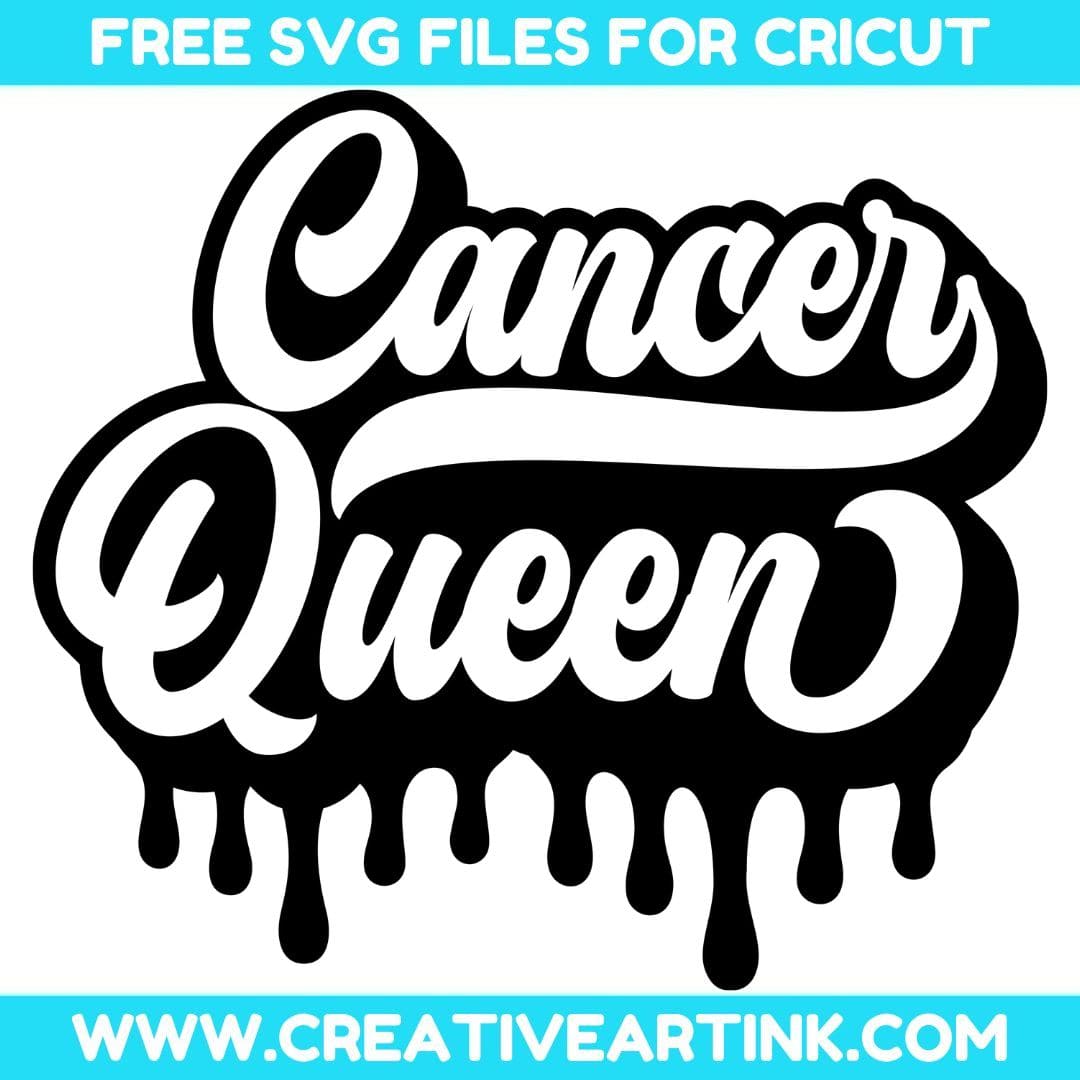 Cancer Queen SVG cut file for cricut