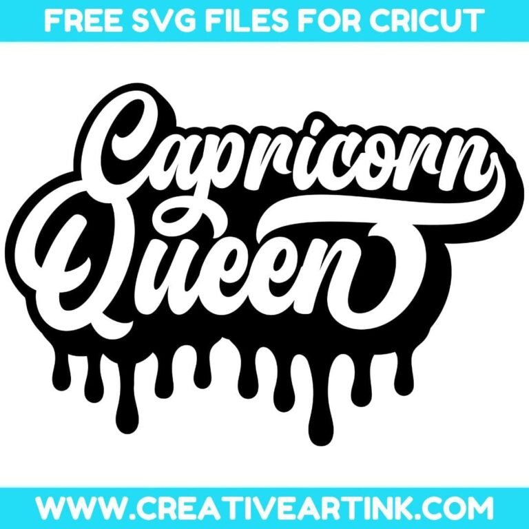 Capricorn Queen SVG cut file for cricut