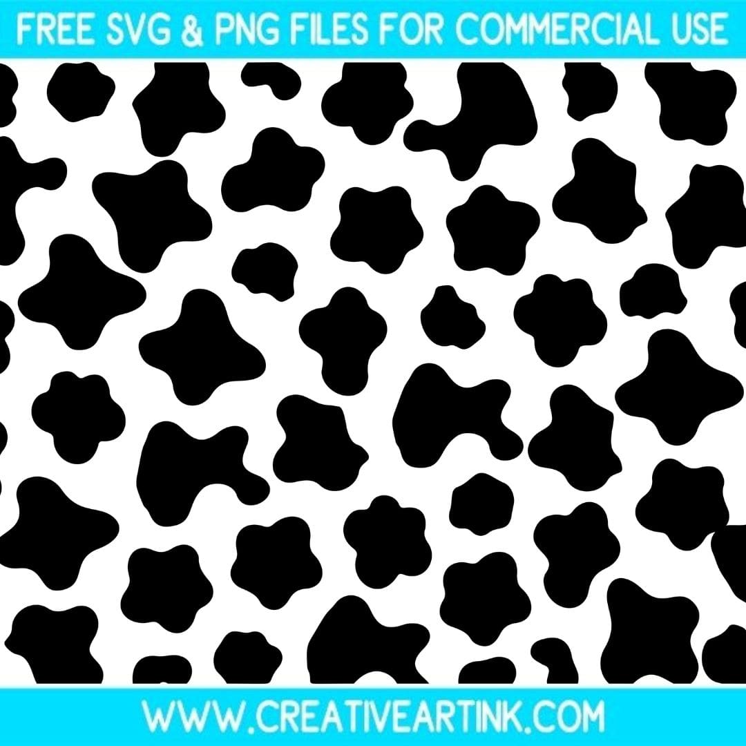 Cow Print SVG cut file for cricut