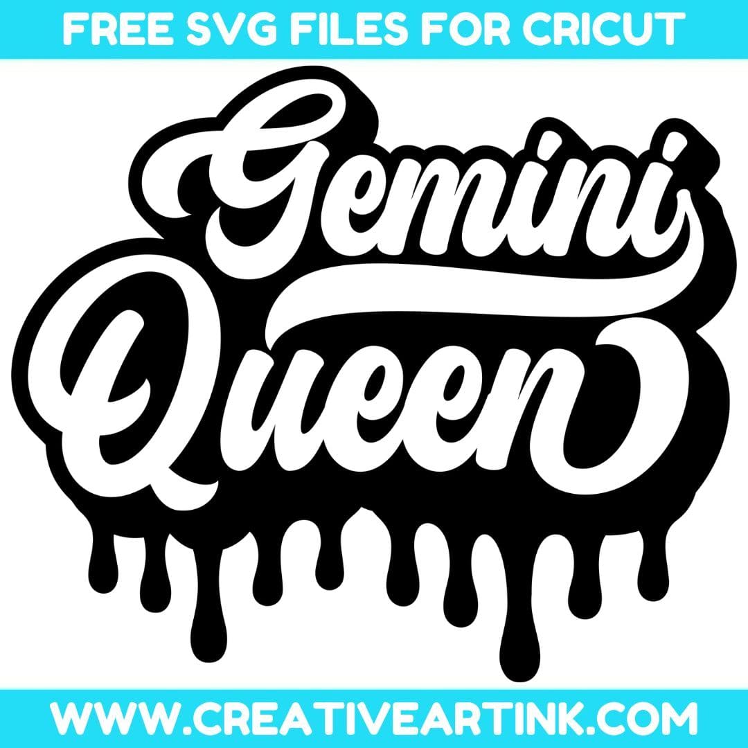Gemini Queen SVG cut file for cricut