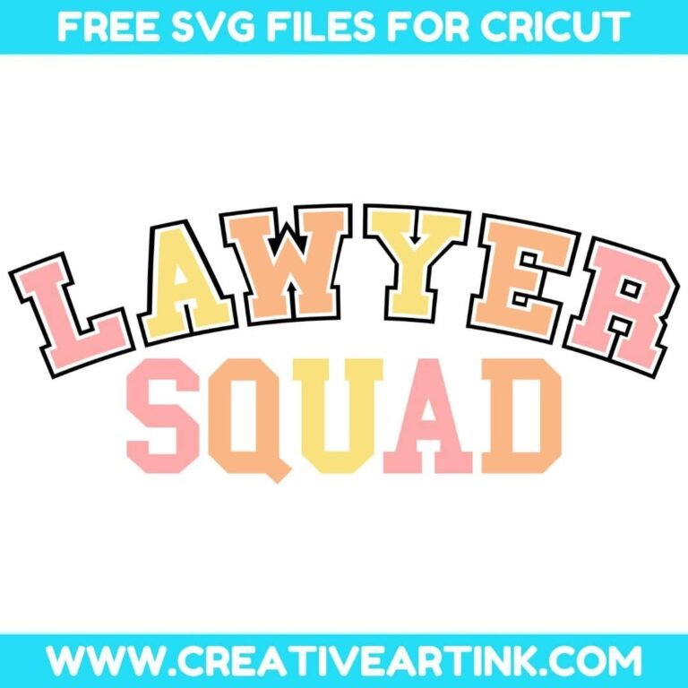 Lawyer Squad SVG cut file for cricut