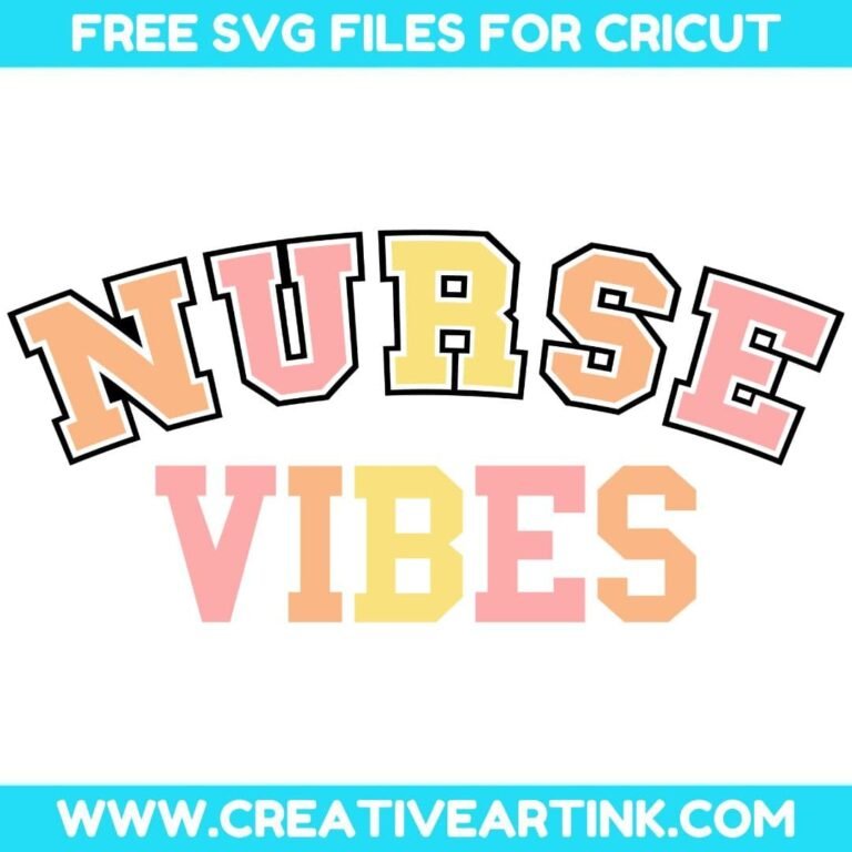 Nurse Vibes SVG cut file for cricut