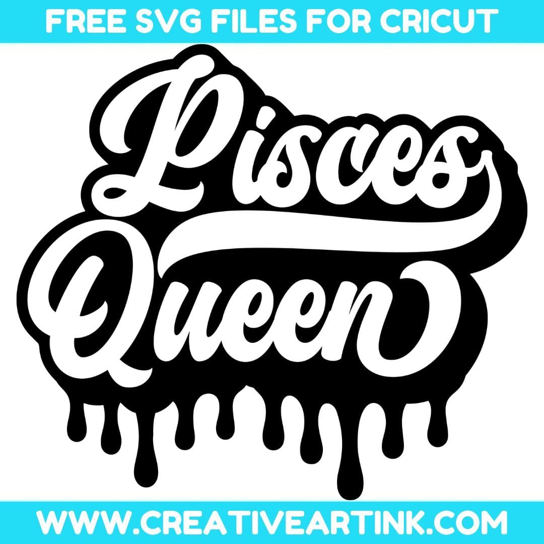 Pisces Queen SVG cut file for cricut