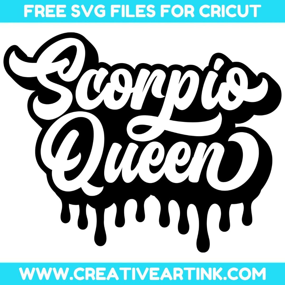 Scorpio Queen SVG cut file for cricut