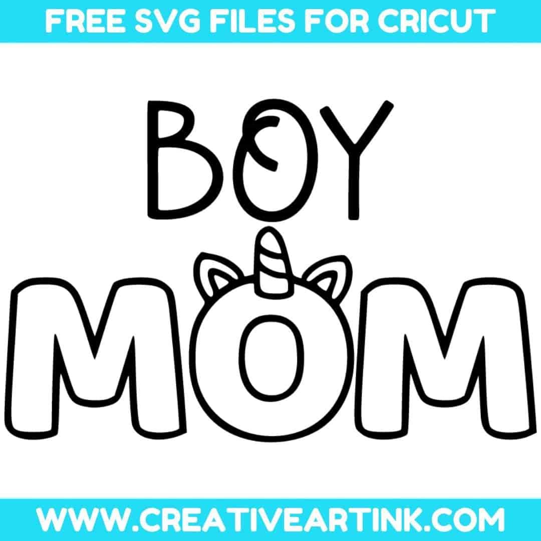 Unicorn Boy Mom free svg