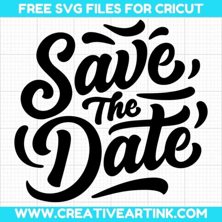 Save The Date SVG cut file for cricut