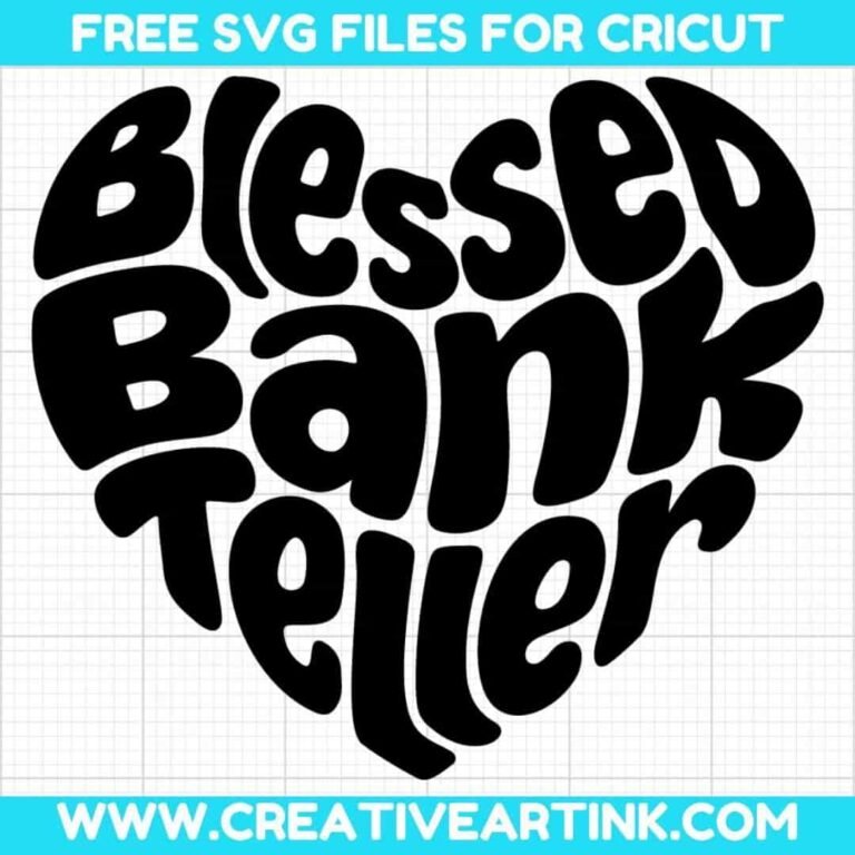Blessed Bank Teller SVG cut file for cricut