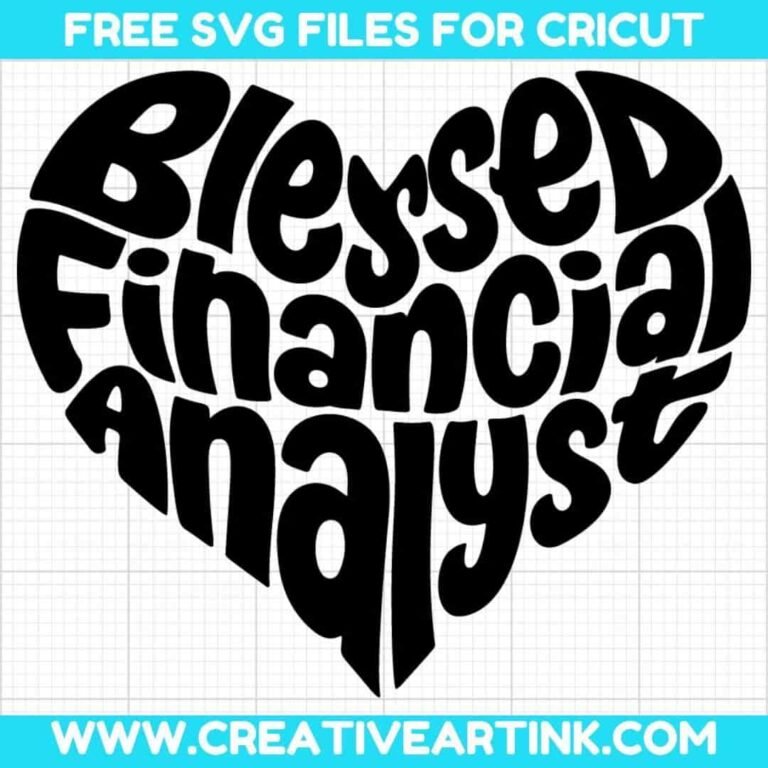 Blessed Financial Analyst SVG cut file for cricut