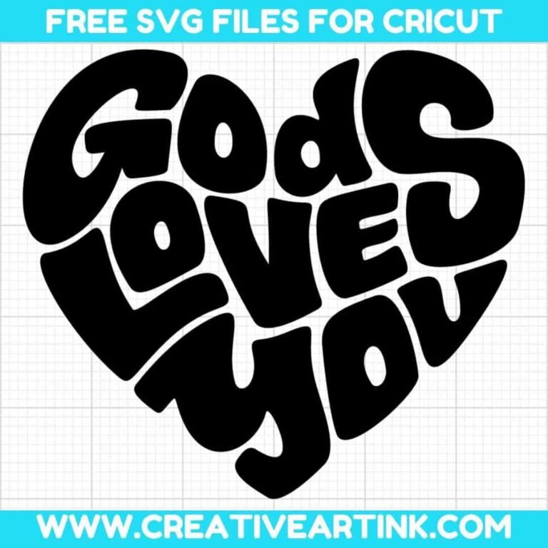 God Loves You SVG cut file for cricut