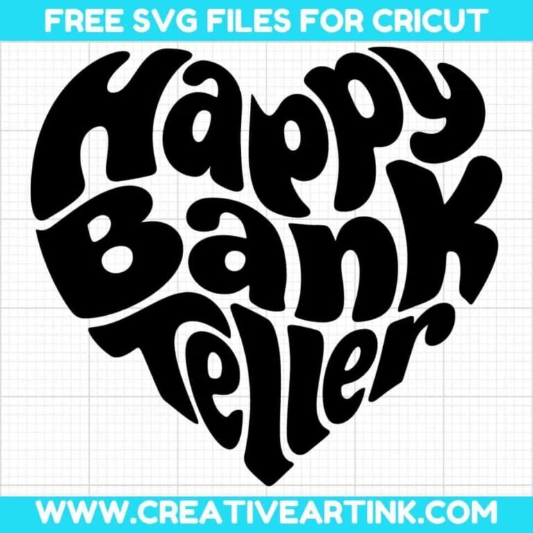 Happy Bank Teller SVG cut file for cricut