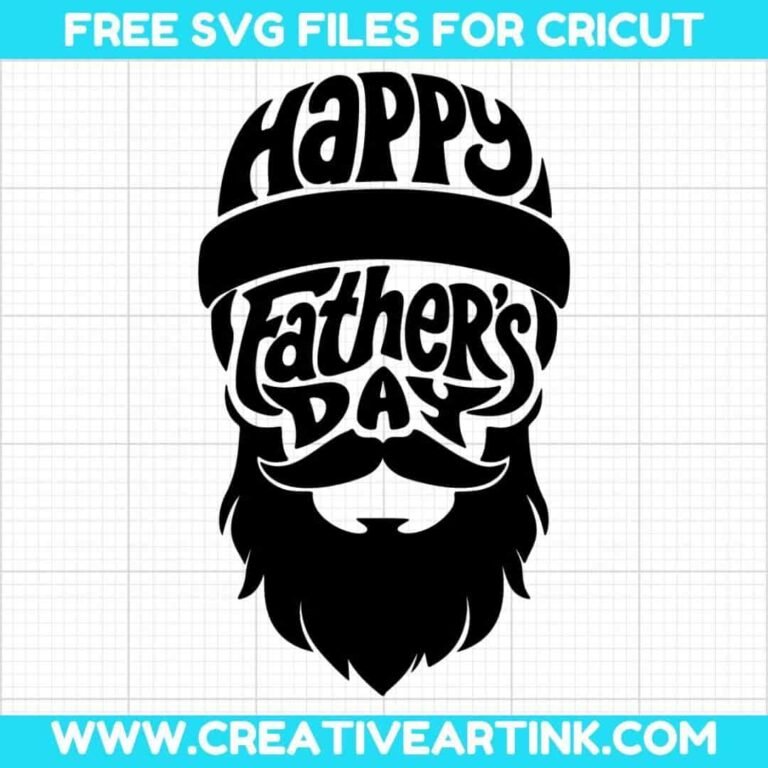Beard Dad, Happy Father's Day SVG cut file for cricut
