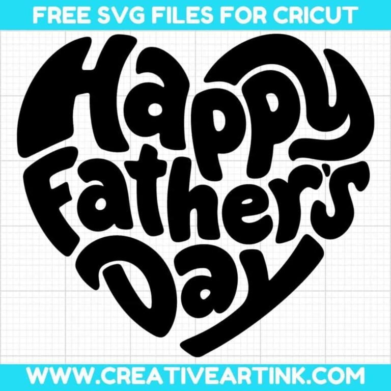 Heart, Happy Father's Day SVG cut file for cricut