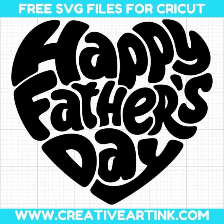 Heart, Happy Father's Day SVG cut file for cricut