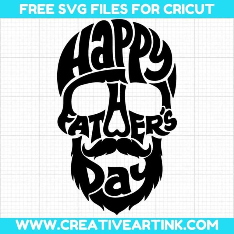 Skull, Happy Father's Day SVG cut file for cricut