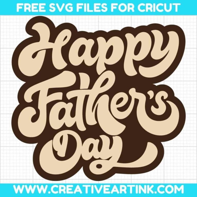 Happy Father's Day Sticker SVG cut file for cricut