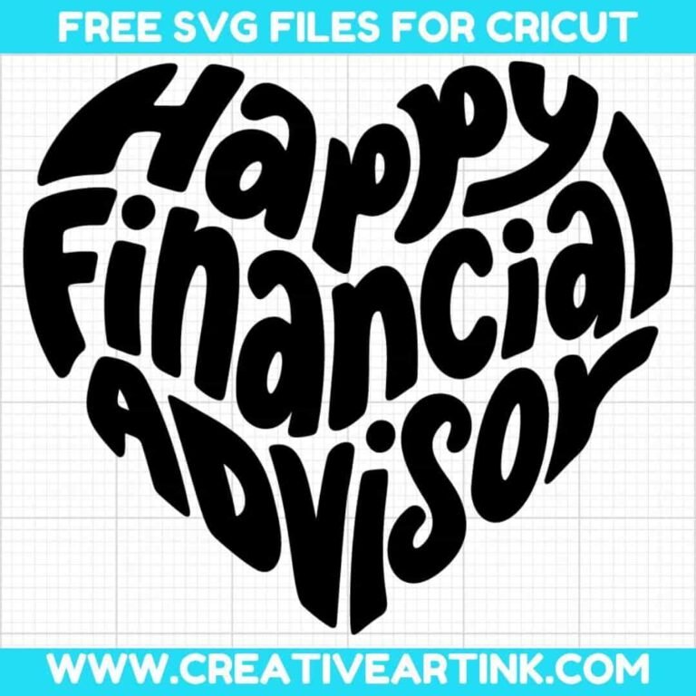 Happy Financial Advisor SVG cut file for cricut