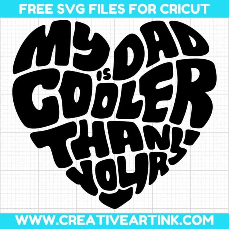 My Dad Is Cooler Than Yours SVG cut file for cricut