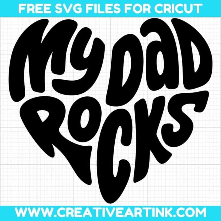 My Dad Rocks SVG cut file for cricut