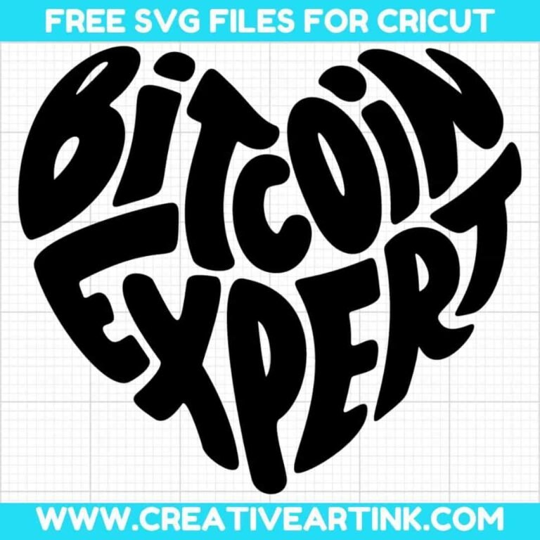 Bitcoin Expert SVG cut file for cricut