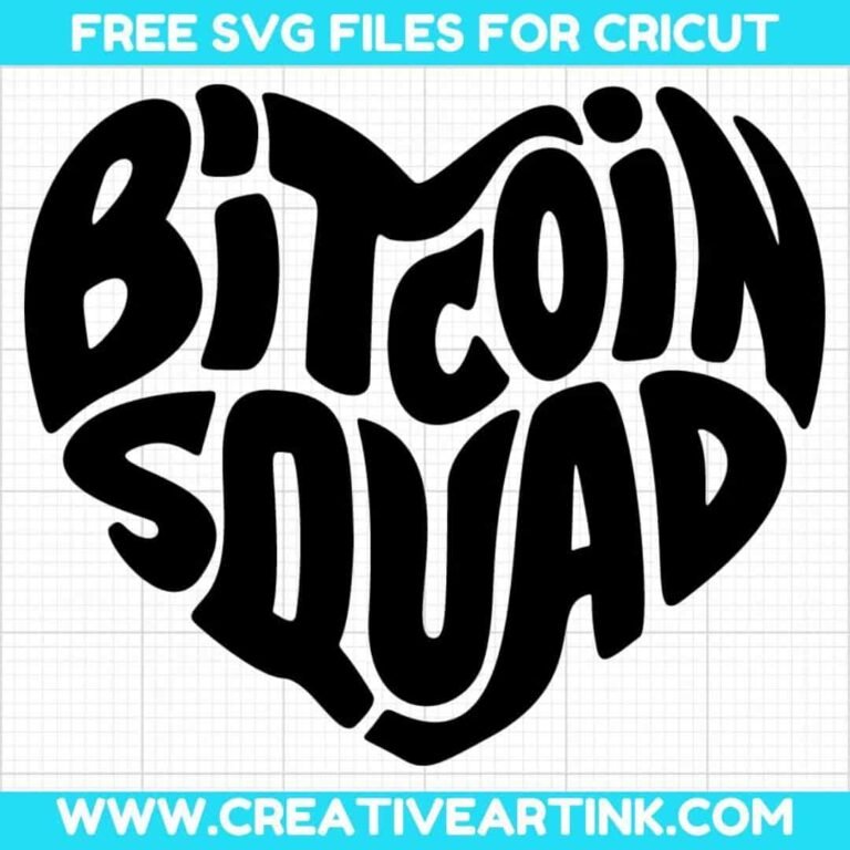 Bitcoin Squad SVG cut file for cricut
