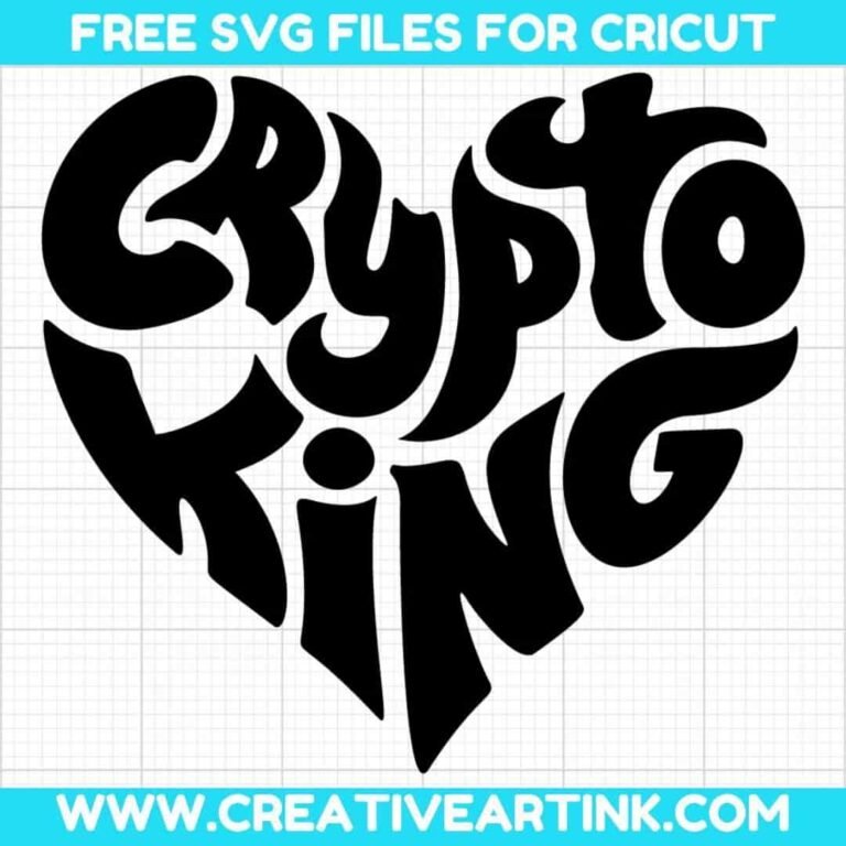 Crypto King SVG cut file for cricut